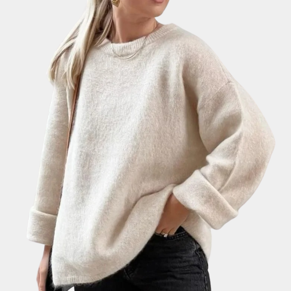 Women's Oversized Sweater - Soft Knitted Sweater for Spring 1