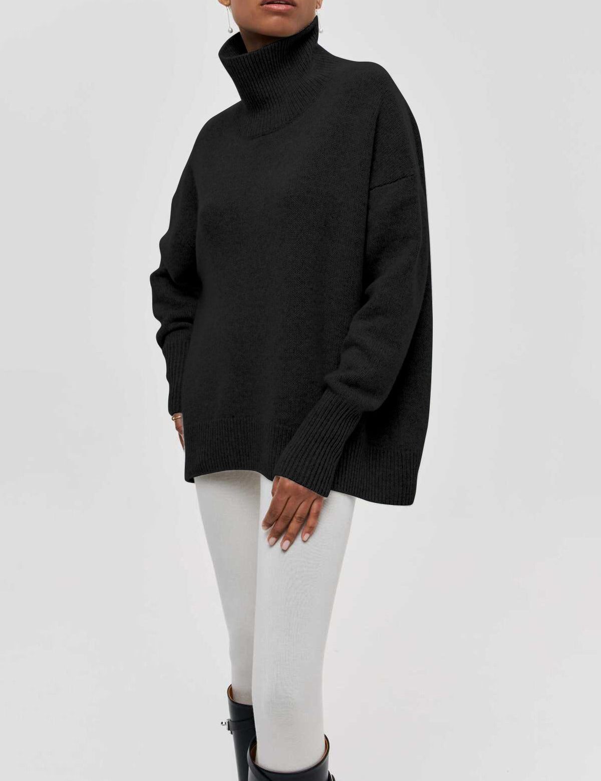 Women's Oversized Turtleneck Sweater 6