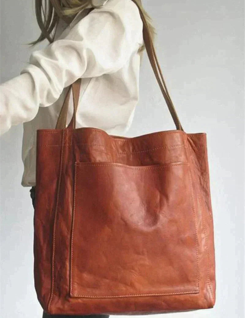 Women's PU Leather Tote Bag - Stylish Handbag for Everyday Use 1