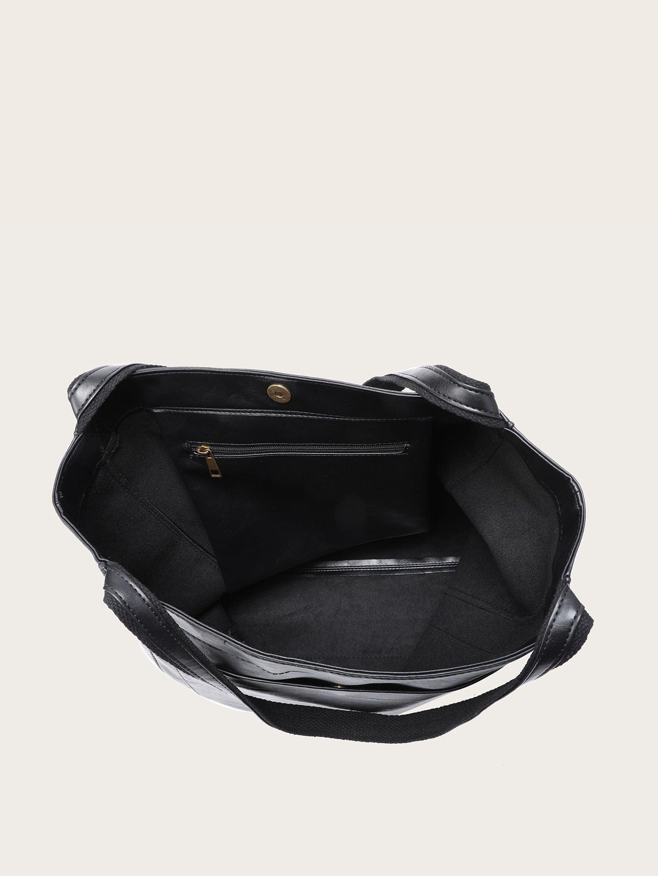 Women's PU Leather Tote Bag - Stylish Handbag for Everyday Use 5