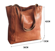 Women's PU Leather Tote Bag - Stylish Handbag for Everyday Use 8