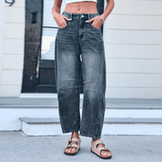 Women's Relaxed Fit Jeans - Soft Denim, Comfortable & Versatile Style 2