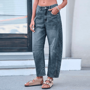 Women's Relaxed Fit Jeans - Soft Denim, Comfortable & Versatile Style 3