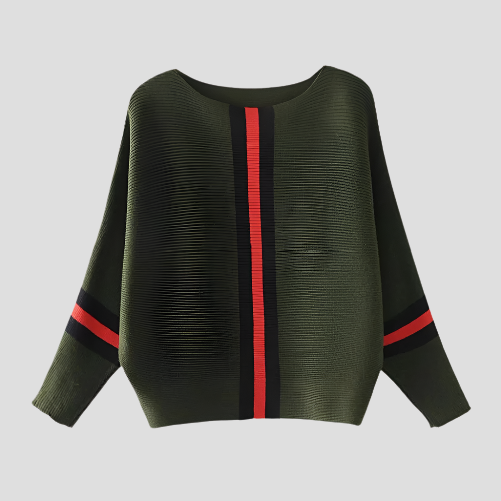 Women's Relaxed Sweater with Modern Lines - Comfortable and Versatile 2