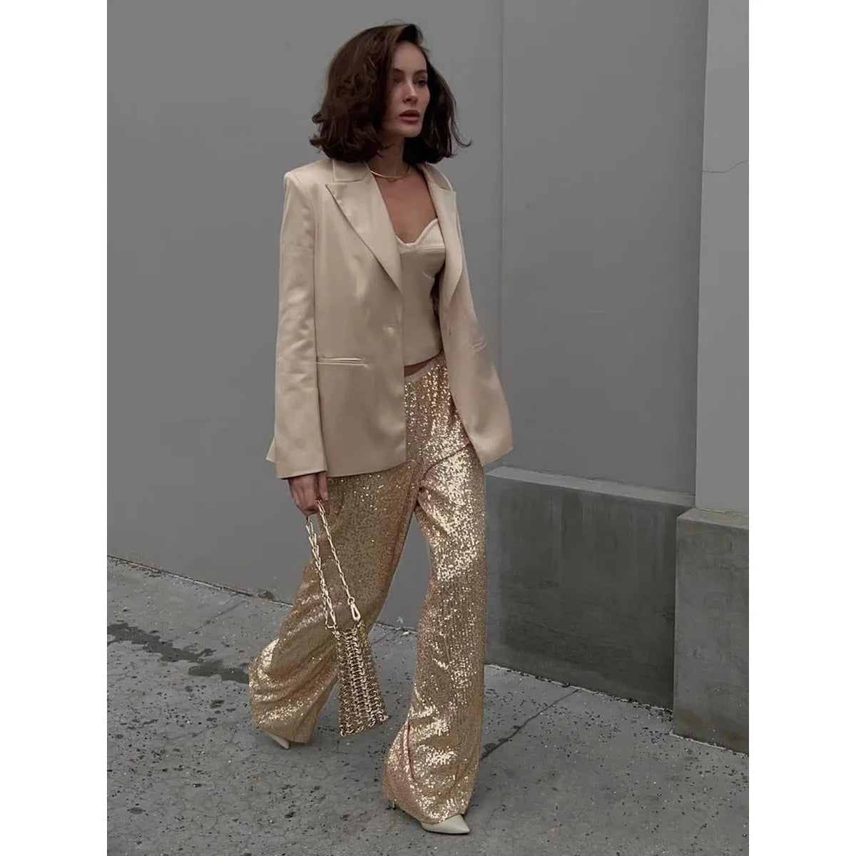 Women's Sequin Trousers for Glamorous Occasions 5