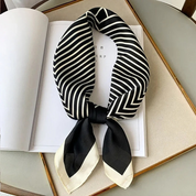 Women's Silk Scarf - Elegant Versatile Accessory for Neck and Hair Styling 2