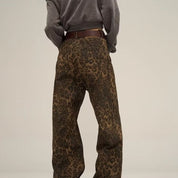 Women's Slim Fit Leopard Print Jeans for Casual and Dressy Occasions 4