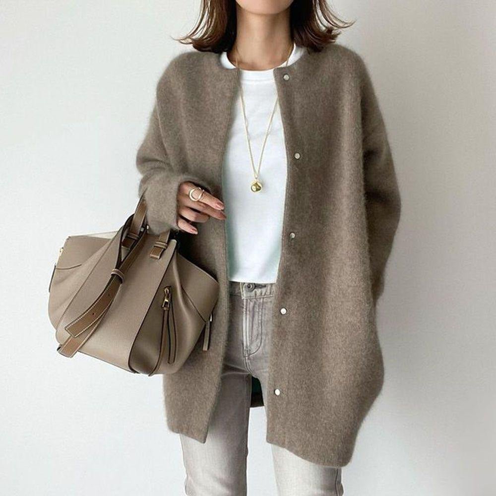 Women's Slimming Long Cardigan Coat - Stylish and Comfortable Layering Piece 5