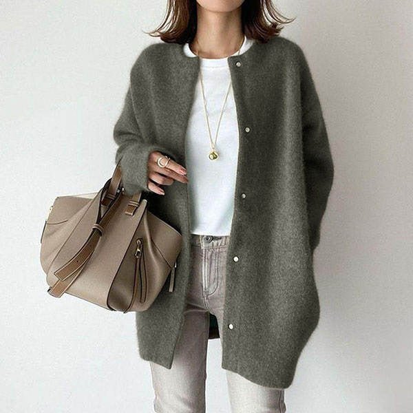 Women's Slimming Long Cardigan Coat - Stylish and Comfortable Layering Piece 9