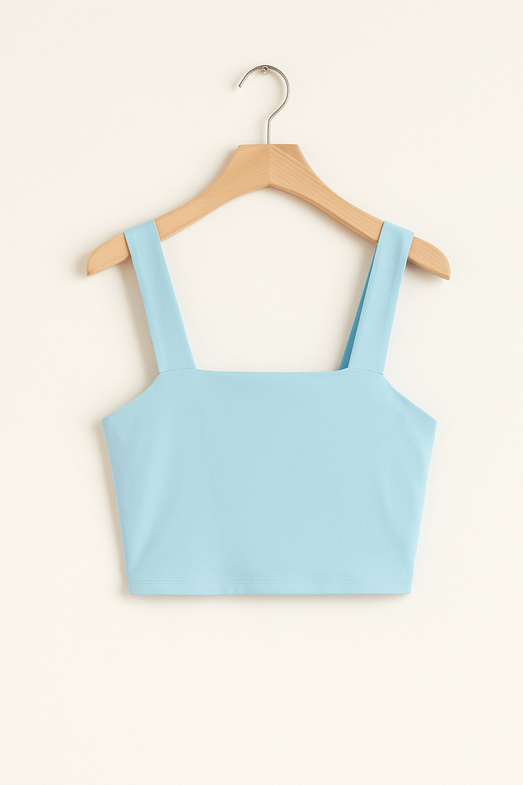 Women's Square Neck Spaghetti Strap Crop Top - Versatile Tank Top for Casual Elegance 3