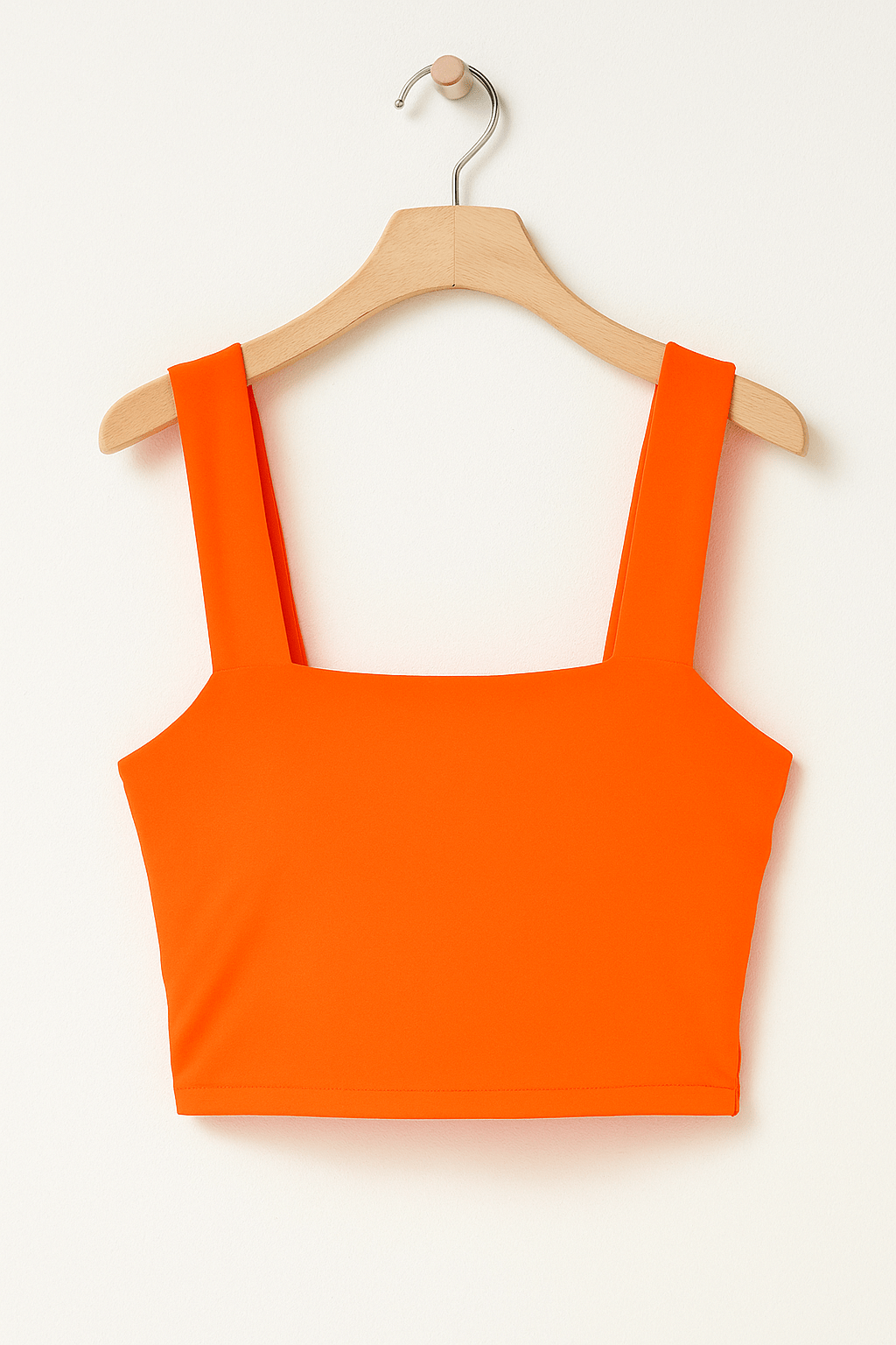 Women's Square Neck Spaghetti Strap Crop Top - Versatile Tank Top for Casual Elegance 5