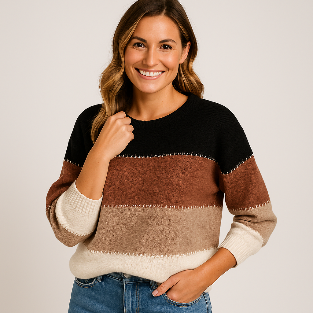 Women_s_Striped_Sweater_-_Elegant_and_Comfortable_Knit_Top_in_Multiple_Colors-brown2.png