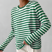 Women's Striped T-Shirt - Lightweight Long Sleeve Womens Shirt for Comfort 6