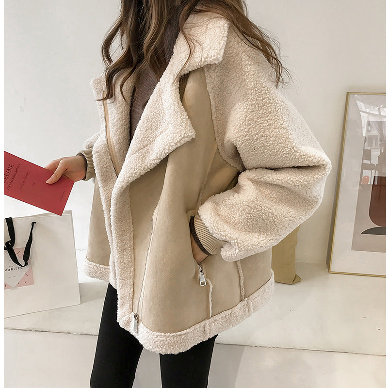 Women's Suede Winter Coat - Elegant & Warm Winter Coats for Women 0