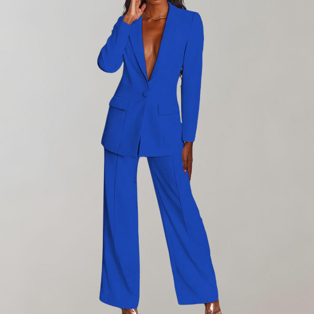 Women's Suit - Blazer and Trousers Set for Women, Tailored Design, Slim Fit 12