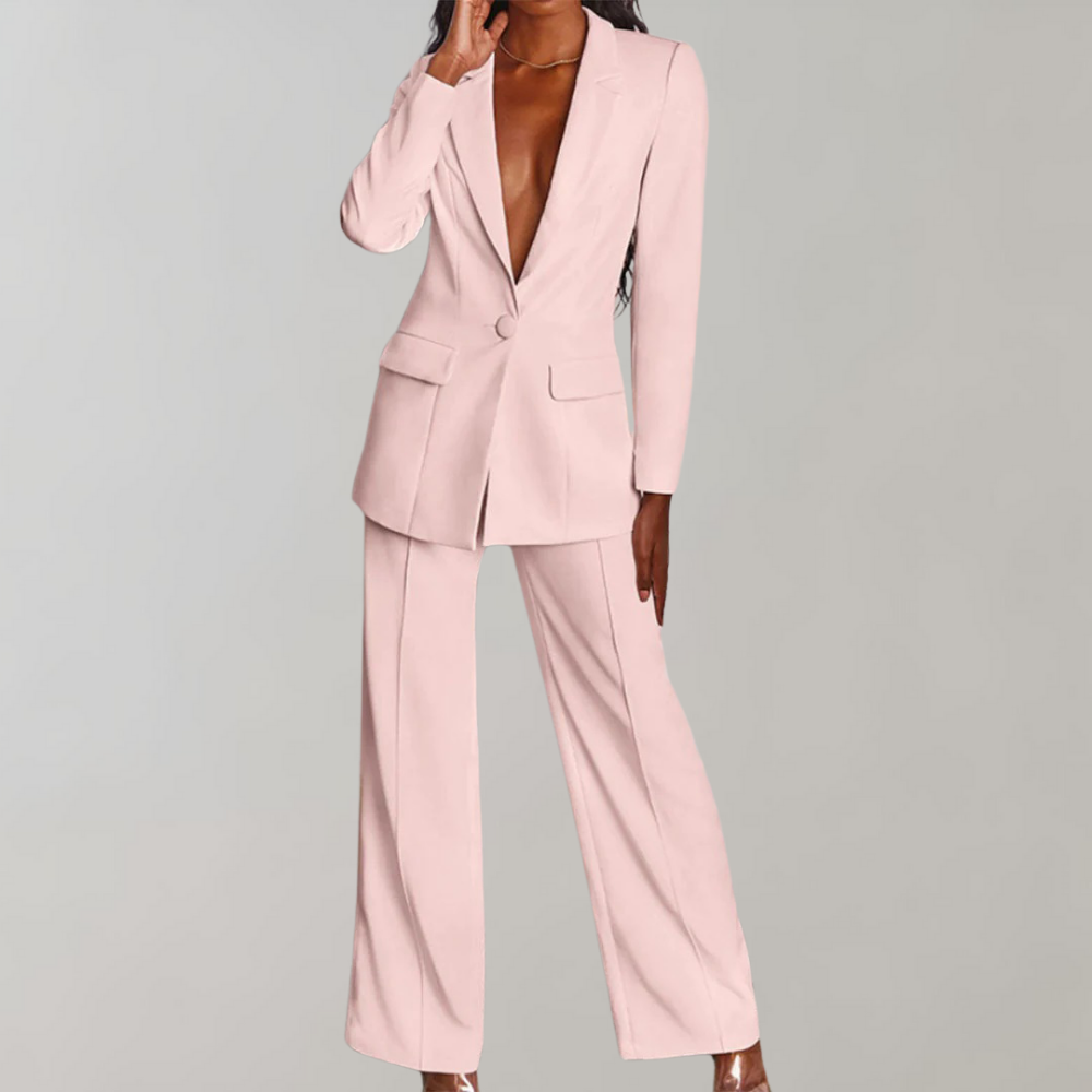 Women's Suit - Blazer and Trousers Set for Women, Tailored Design, Slim Fit 13