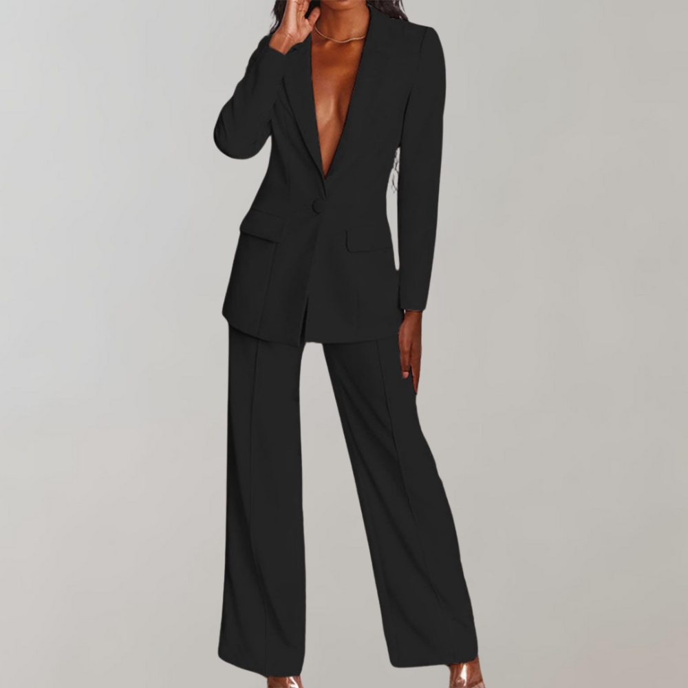 Women's Suit - Blazer and Trousers Set for Women, Tailored Design, Slim Fit 14