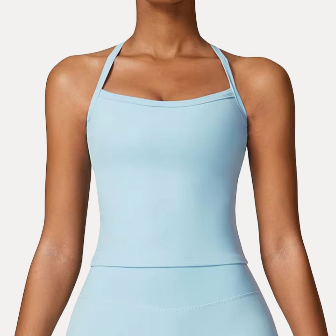 Women's Tank Top with Built-In Bra - Moisture-Wicking Workout Top 5