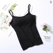 Women's Tank Top with Built-in Bra for Comfort and Flattering Fit 0