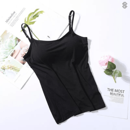 Women's Tank Top with Built-in Bra for Comfort and Flattering Fit 0