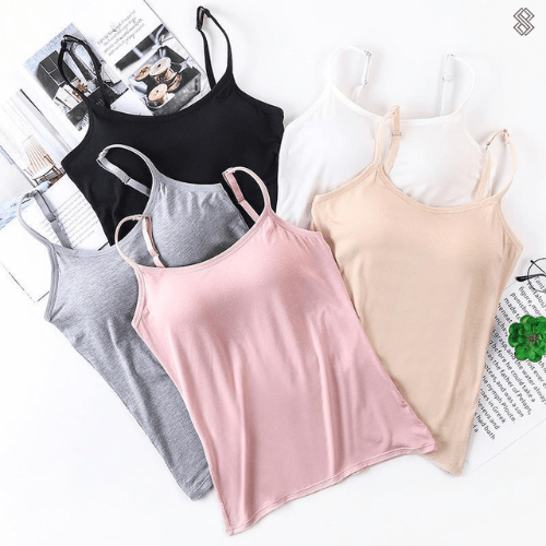 Women's Tank Top with Built-in Bra for Comfort and Flattering Fit 2