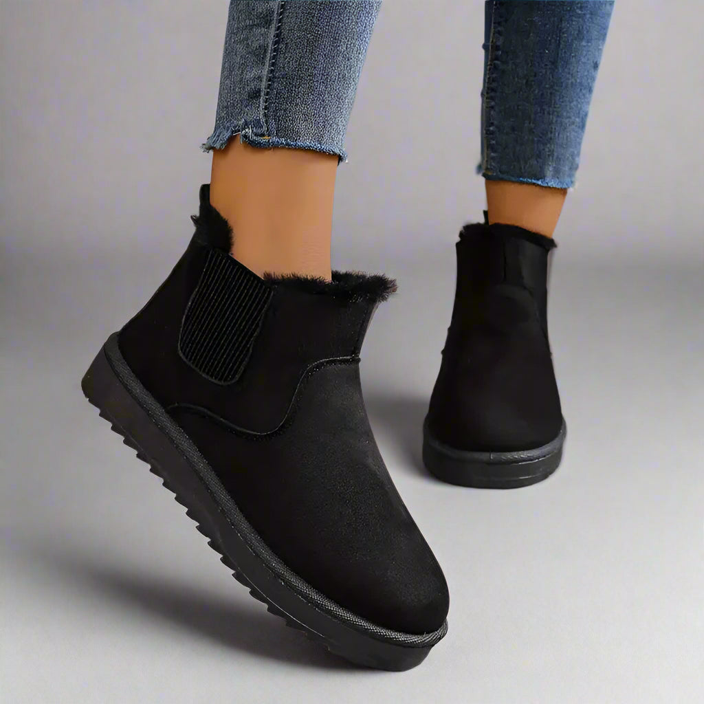 Women's Thermal Slip-On Snow Boots for Winter Comfort and Style 4