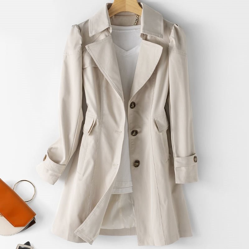 Women's Trench Coat - Versatile Stylish Outerwear for Any Occasion 0