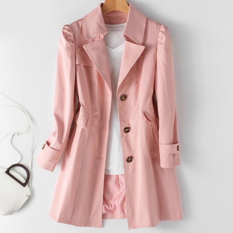 Women's Trench Coat - Versatile Stylish Outerwear for Any Occasion 3
