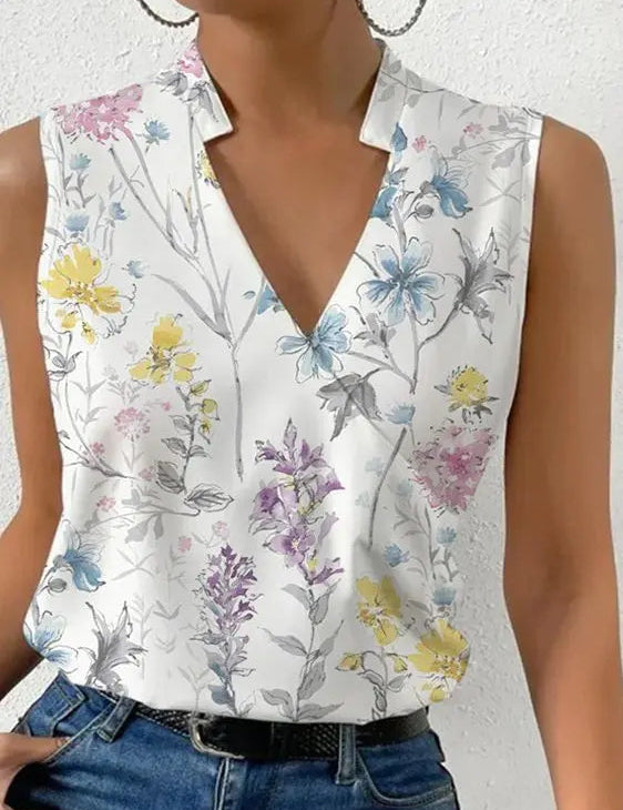 Women's V-Neck Tank Top - Casual Going Out Top and Blouse for Summer 1