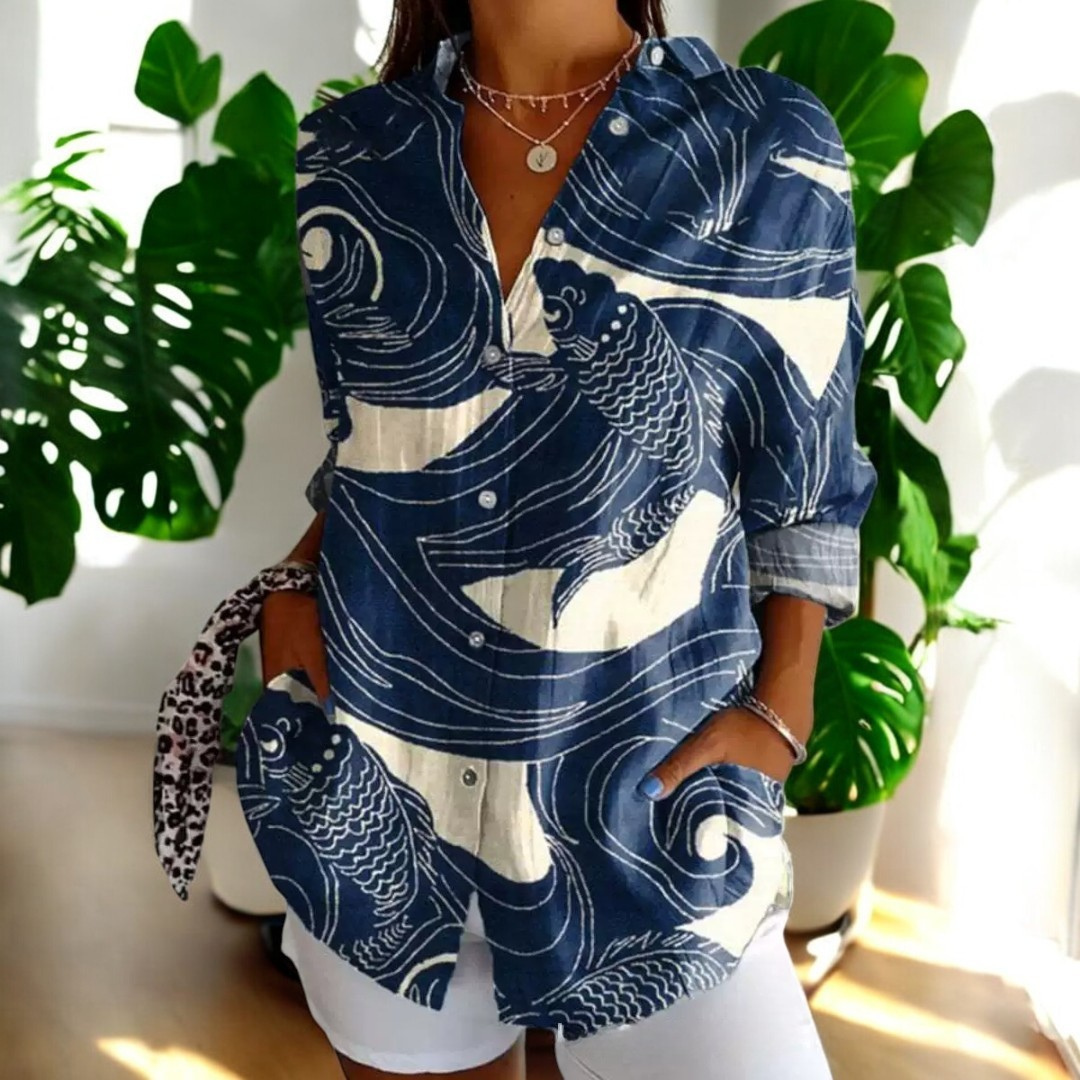 Women's Vintage Blouse - Handmade, Breathable, Timeless Design for Any Occasion 1