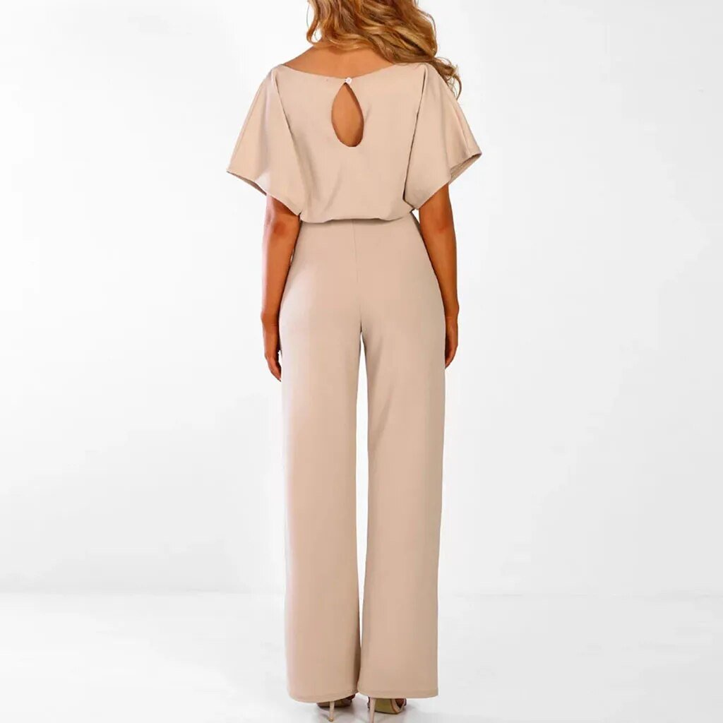 Women's Wide Leg Jumpsuit - Elegant and Comfortable One-Piece Outfit 2