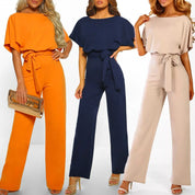 Women's Wide Leg Jumpsuit - Elegant and Comfortable One-Piece Outfit 4