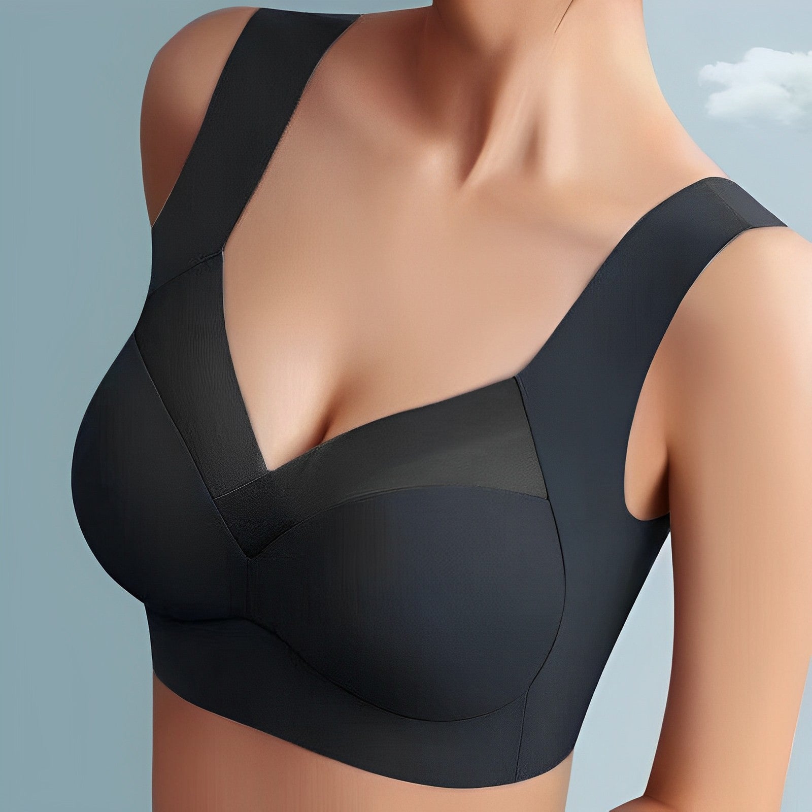 Women's Wireless Seamless Bra Top - Soft, Breathable, Ergonomic Fit 0