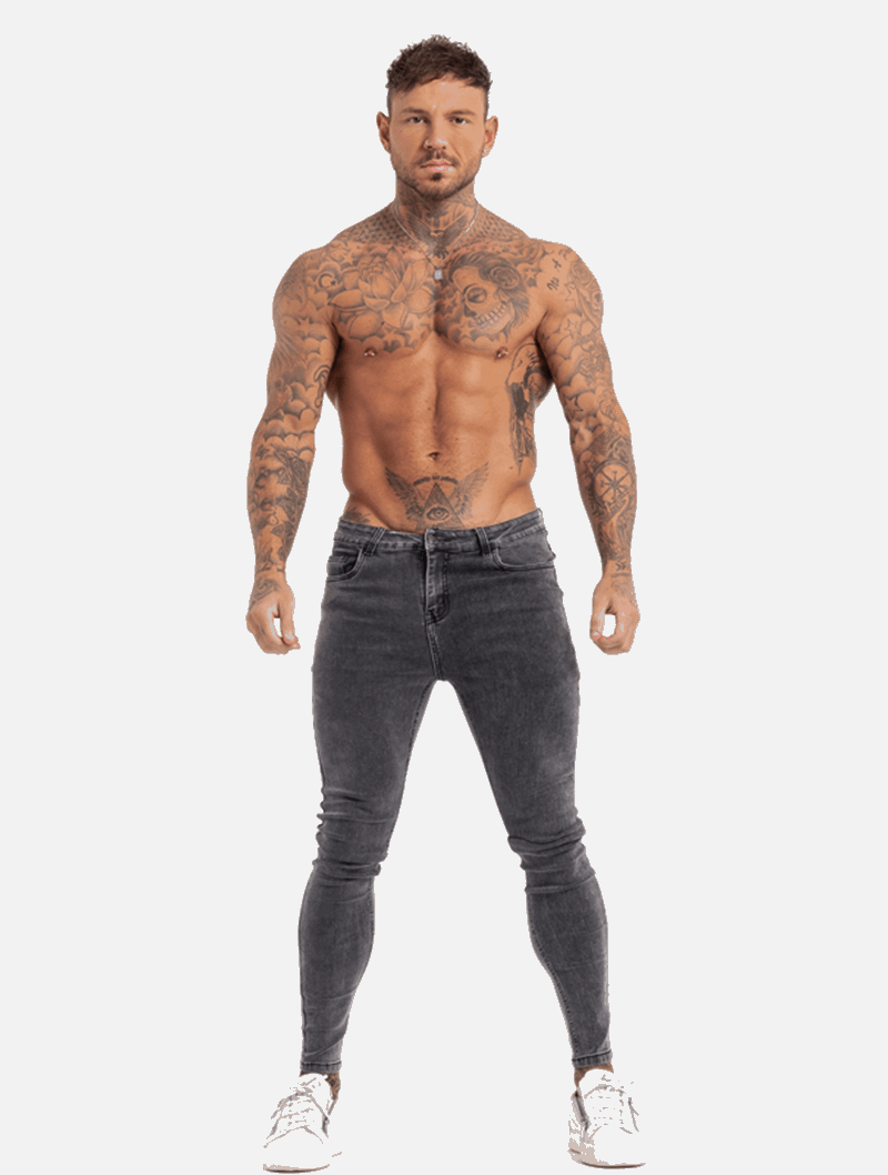 Men's Slim Fit Stretch Denim Pants - Comfortable Modern Style for Casual or Formal Wear-4