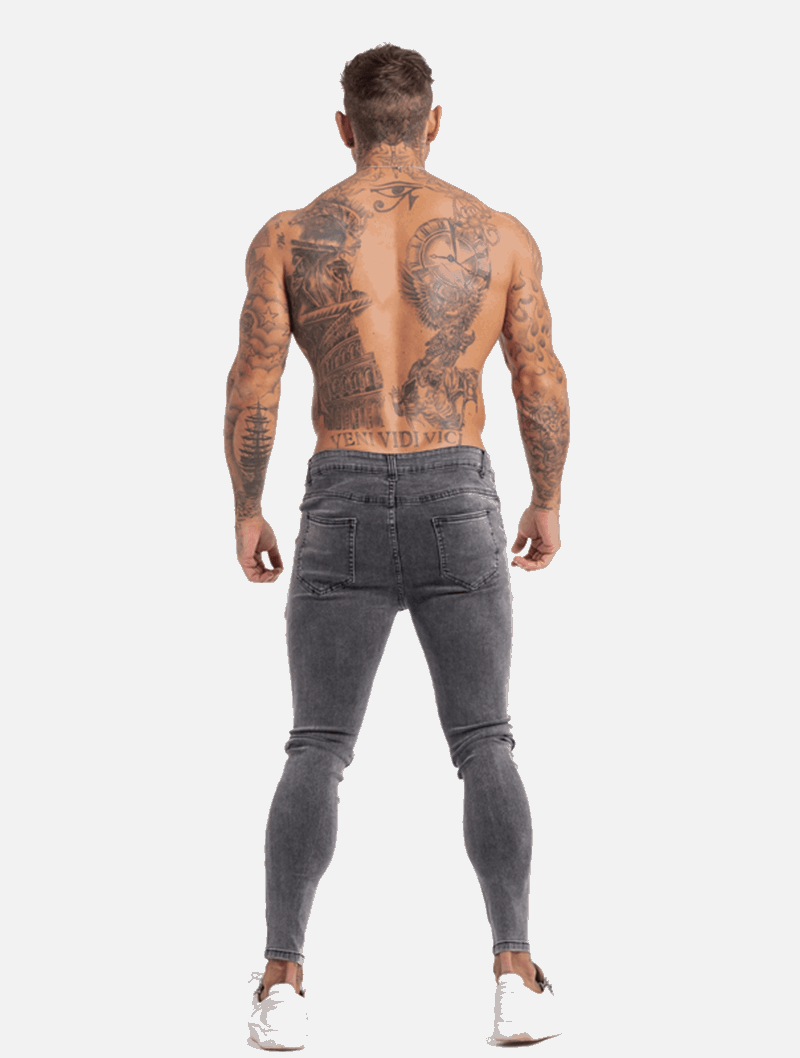 Men's Slim Fit Stretch Denim Pants - Comfortable Modern Style for Casual or Formal Wear-6