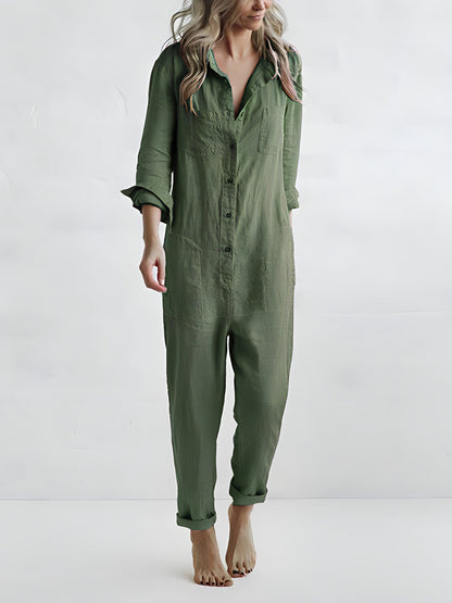 Isla Long-Sleeve Jumpsuit