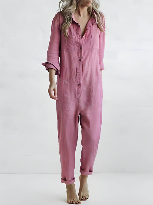 Isla Long-Sleeve Jumpsuit