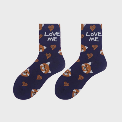 CatLove Women's Comfortable Crew Socks