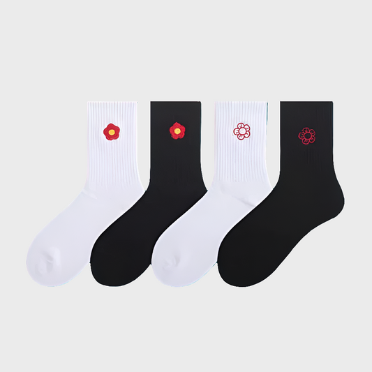 FloralDay Unisex Crew Socks - 1 Pair