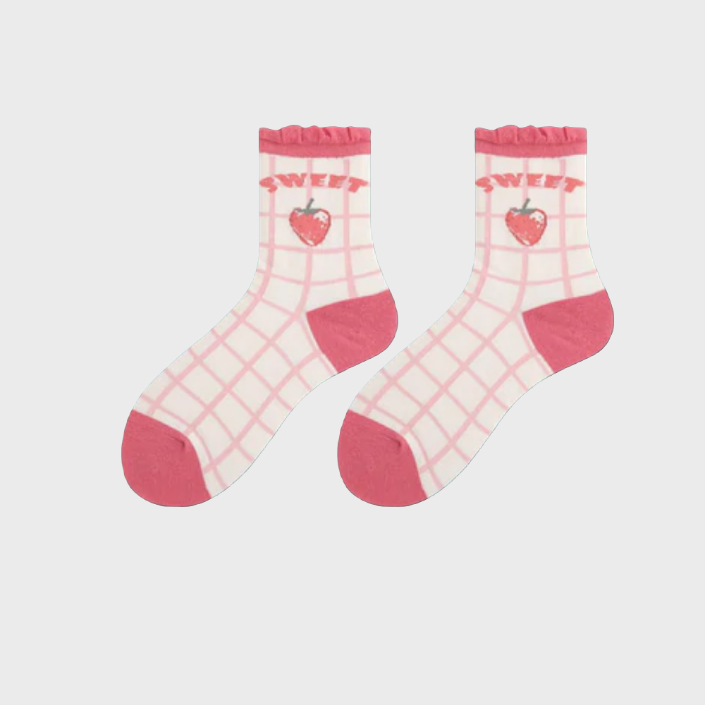 PairDelight Cotton Crew Socks for Women