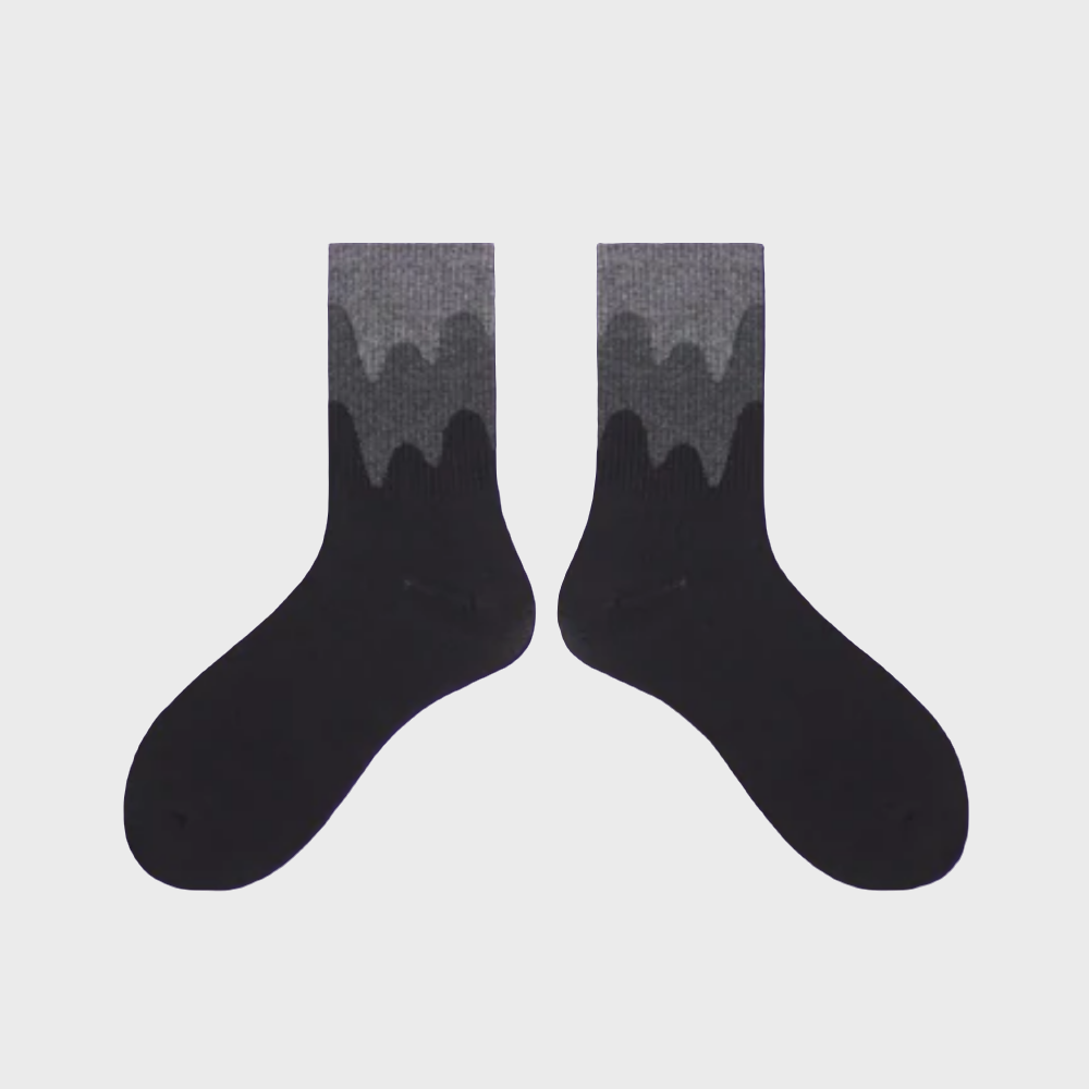 FadeWave Unisex Crew Socks