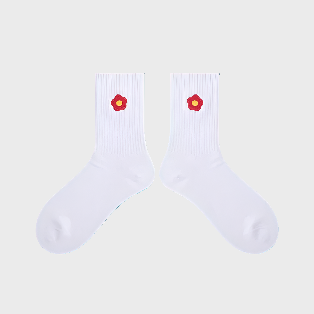 FloralDay Unisex Crew Socks - 1 Pair