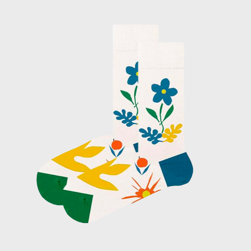 Celeste Cotton Crew Socks For Women