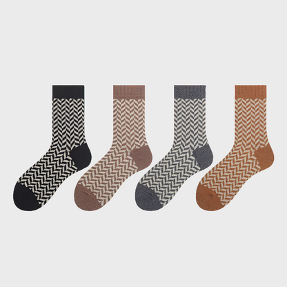 VintageStrips Men's Crew Socks