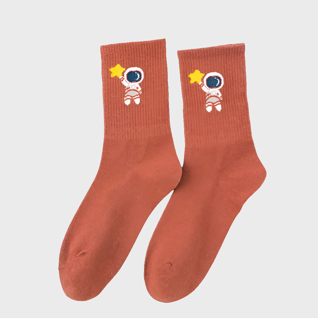 SpaceAutumn Comfortable Crew Socks For Women