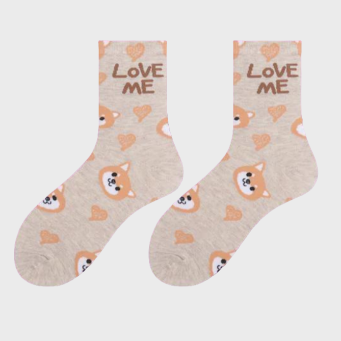 CatLove Women's Comfortable Crew Socks