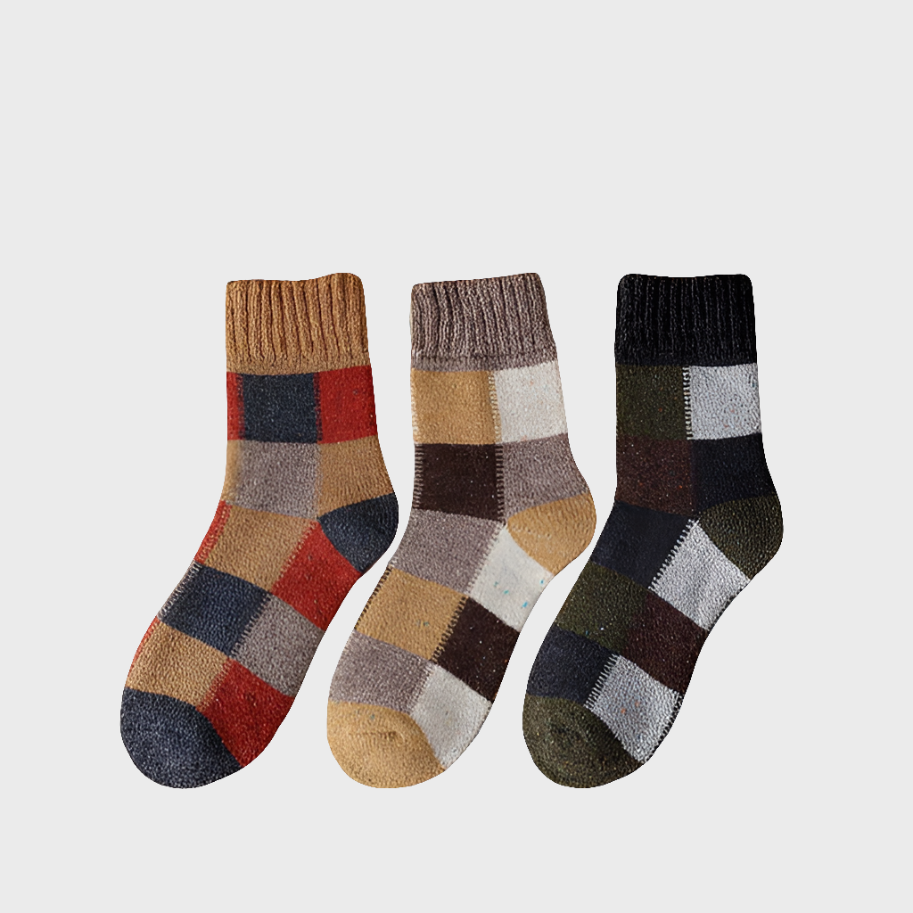 PremiumWinter Men's Winter Wool Socks - 3 Pairs