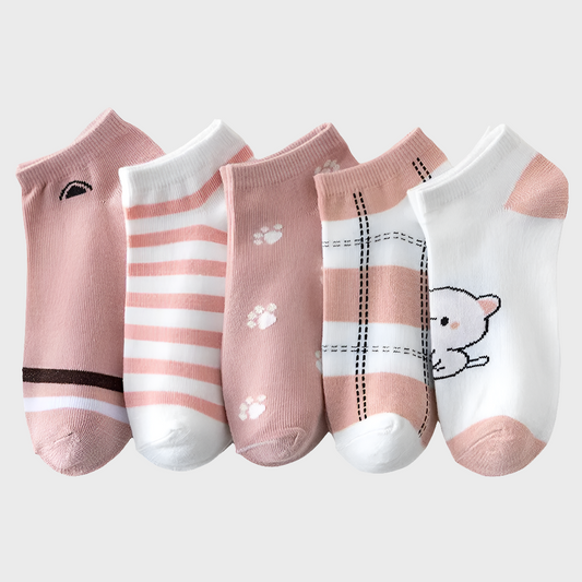 PrettyKitten Quality Casual Socks for Women - 5 Pairs