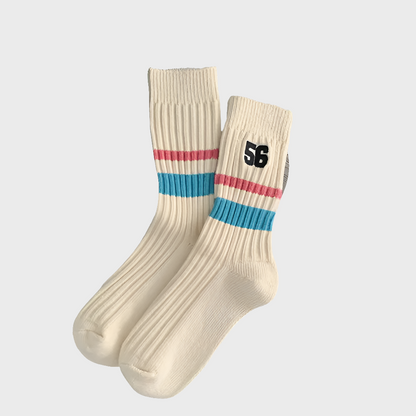 WinterStripes Women's Autumn & Winter Crew Socks