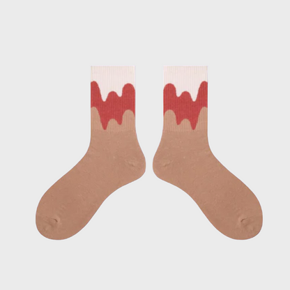 FadeWave Unisex Crew Socks